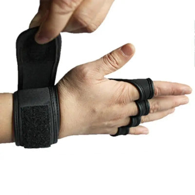 Fitness Handschuhe mit Handgelenksbandage verstellbarer Klettverschluss atmungsaktiv - Sport - Knight - Handschuhe - Bestseller, EU,