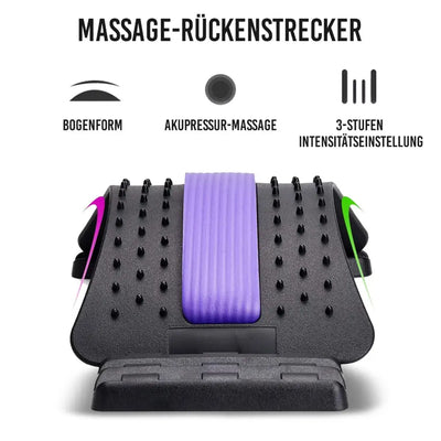 Massage - Rückenstrecker 3 - stufige Intensitätseinstellung Akupressur - Massage mit Schaumstoffpolsterung - Sport - Knight - Akupressur