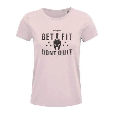 Sport - Knight® Damen Fitness T - Shirt ’Get Fit Dont Quit’ Organisch Classic - Sport - Knight - womenorganicclassic - sk2, Trust,