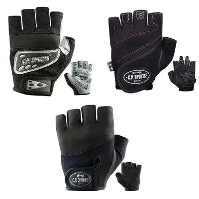 Unisex Fitness Handschuhe Verschiedene Varianten flexibler Klettverschluss verstärkte Handflächen mit Grip-Protektoren - Sport-Knight