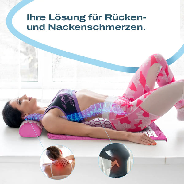 Hochwertige Akupressur-Matte mit Kissen für gezielte Schmerzlinderung, natürliche Lösung