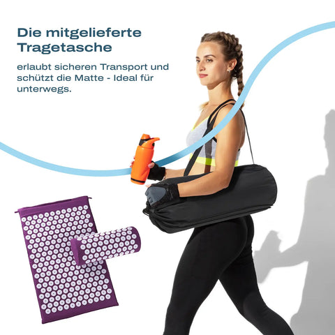 Hochwertige Akupressur-Matte mit Kissen für gezielte Schmerzlinderung natürliche Lösung