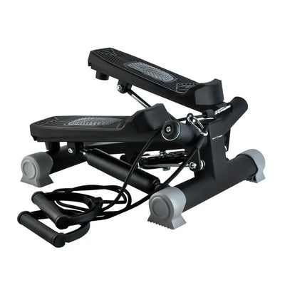 Aerobic Stepper mit Trainingsbändern - Premium LCD-Monitor gelenkschonend Trainingsüberwachung Tempoanzeige Komapkt uvm. - Sport-Knight