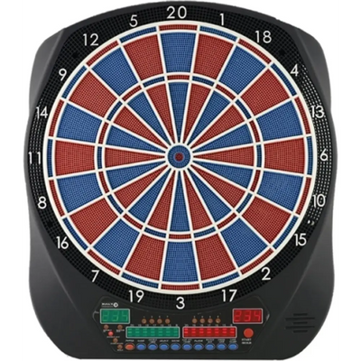 Elektronische Dartscheibe 47 x 41 cm Rot/Blau mit Soundeffekten bis zu 131 Spielvariationen - Sport-Knight - Dartscheiben - AT, CH, Dart,