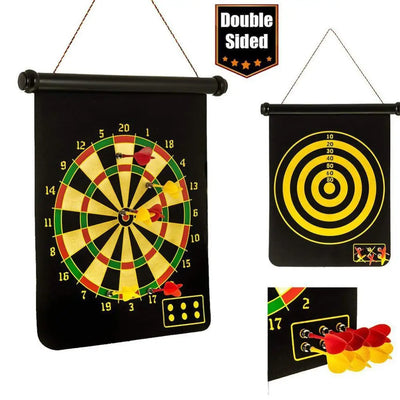 Dartscheiben - Set Aufrollfunktion - Magnetisch inklusive 6 Magnetpfeile - Sport - Knight - Dartscheiben - Dart, SK2, Trust - Hergestellt