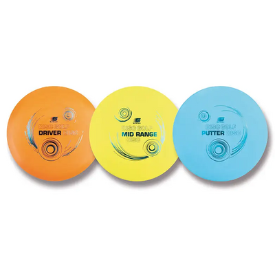 Disc Golf Set 3-teilig Driver Mid-Range und Putter Disc Wurfscheiben Set für Anfänger & Profis TPE PDGA-zertifiziert - Sport-Knight