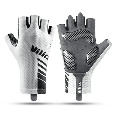 Fingerlose Trainingshandschuhe gepolstert – Rutschfeste atmungsaktive Handschuhe für Training Outdoor & Fitness - Sport-Knight - Handschuhe