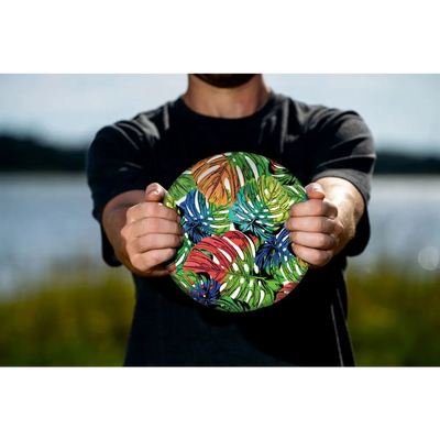 Frisbee über 60 Meter Reichweite faltbar weiches und elastisches Silikon schöne Farben und Motive - Sport - Knight - Volleyball