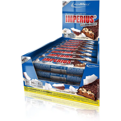 IronMaxx Imperius Sugar Reduced Bar 24 x 45 g Riegel - Sport - Knight - SupAufbau - AT, CH, DE, IronMaxx, Muskelaufbau - Hergestellt