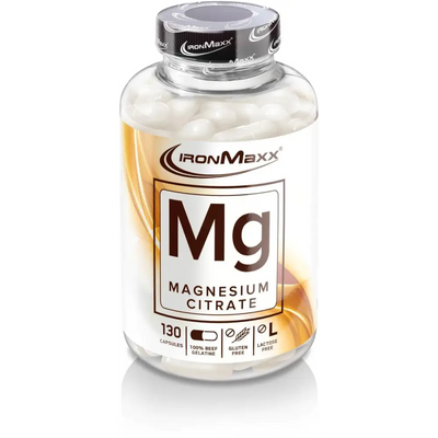 IronMaxx Mg - Magnesium 130 Kapseln Dose - Sport - Knight - SupGesund - AT, CH, DE, Gesundheit, Immunsystem - Hergestellt in Europa