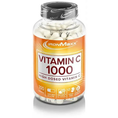 IronMaxx Vitamin C 1000 100 Tricaps Dose - Sport - Knight - SupGesund - Gesundheit, IronMaxx, sk2, Trust, Vitamine - Hergestellt in Europa