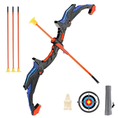 LED Bogen Pfeil Spielzeug Set für Kinder Bogenschießen mit Saugnapf-Pfeilen & Zielscheibe - Sport-Knight - Dartpfeile - Dart, EU