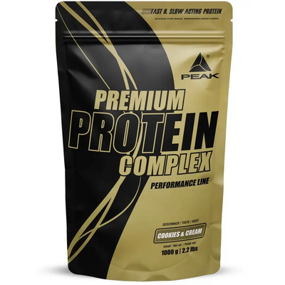 Peak Premium Protein Complex 1000 G Beutel - Sport - Knight - SupAufbau - AT, CH, DE, Muskelaufbau, Peak - Hergestellt in Europa
