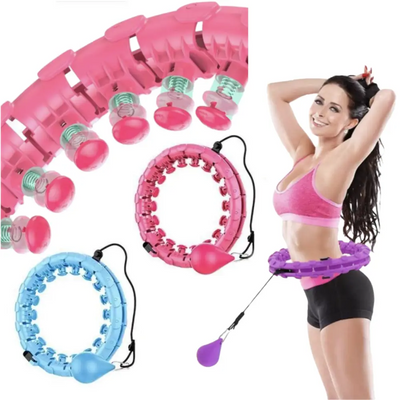 Smart Hula Hoop Maschine 24-Teile mit Schwungkugel Premium - Sport-Knight - Hula Hoop - EU, hochpreisig, Hula Hoop, Kraft/Ausdauersport,