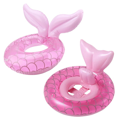 Pink aufblasbarer Schwimmreifen Meerjungfrau aus umweltfreundlichem PVC für langlebiges Badevergnügen