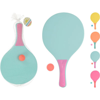 Turquoise Beachball-Tennis-Set mit sommerlichem Design, wasserfestes Design, geeignet für den Strand