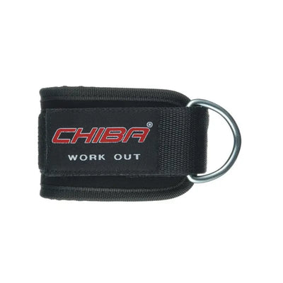 Gepolsterte Beinschlaufen mit Black ankle strap, Metallring, komfortabel gepolstert und festem Klettverschluss
