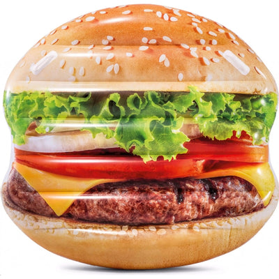 Aufblasbare Burger-Luftmatratze mit wasser auffälligem Burger-Design und täuschend echter 3D-Grafik