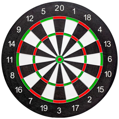 Doppelseitiges Dartboard mit nummerierten Sektionen, inkl. Meter E-Darts und optimalen Maßen
