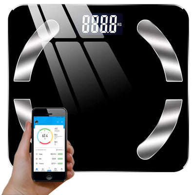 Digitale Körperfettwaage mit Bluetooth, App verbinden, präzise Kontrolle für Gesundheit