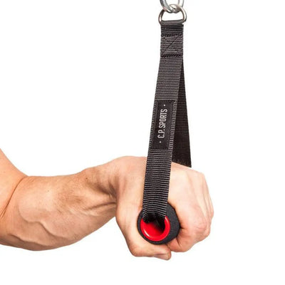Black nylon Übungsgurt mit rotem Griff, langlebig, einhandgriff sprechen gezielt, super leichte ausführung