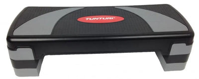 Schwarzer und grauer Fitness Aerobic Step mit stabilem Design und Anti-Rutsch-Auflage