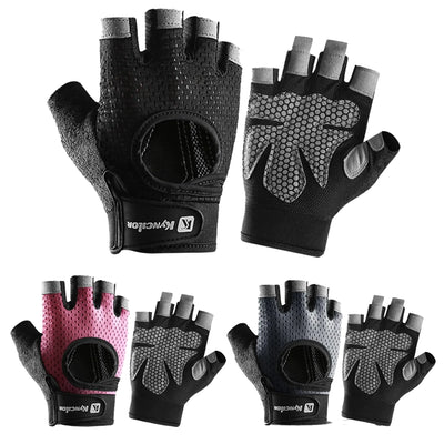 Fingerlose Fitnesshandschuhe aus hochwertigen Materialien mit rutschfestem Silikon für vielseitiges Training