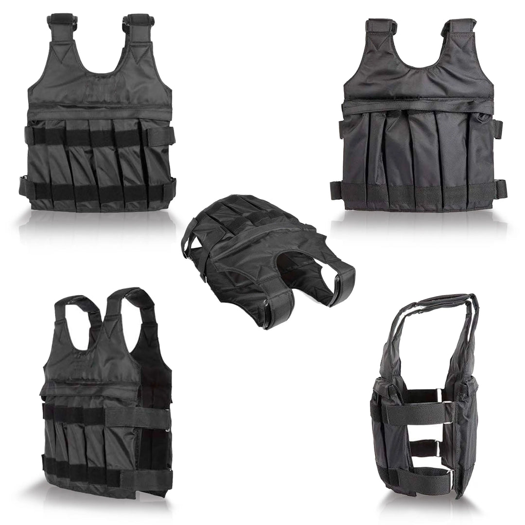 Gewichtsweste - Beladbar: 1KG-20KG (Schwarz) – Strength Shop