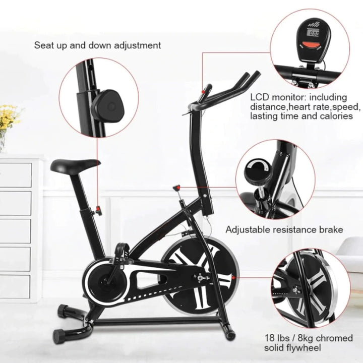 heimtrainer fahrrad mit monitor Hochleistungs Heimtrainer Indoor Bike mit Display und Halterung – Sport-Knight®