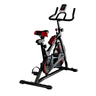 Black und rot Heimtrainer Speed-Bike mit ergonomischem Design, LCD-Multifunktionsdisplay