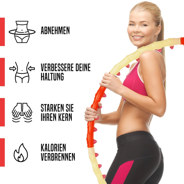 Hula Hoop Reifen Premium Magnet Massage Fitness – Sport-Knight®
