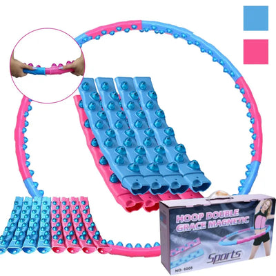 Pink und blau magnetischer Hula-Hoop Reifen Premium für Hula-Hoop Reifensatz und Training