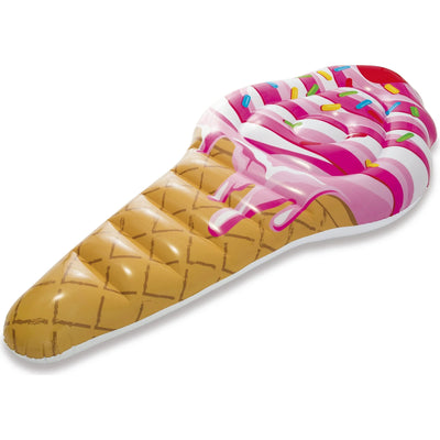 Inflatable Ice Cream Luftmatratze, XXL Pool-Liege, Wasser Sommer, Eiswaffel-Optik