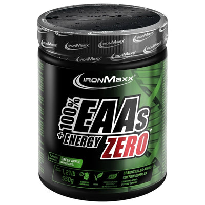 IronMaxx 100% EAAs + Energy ZERO Pulver mit essentielle Aminosäuren und Histidin