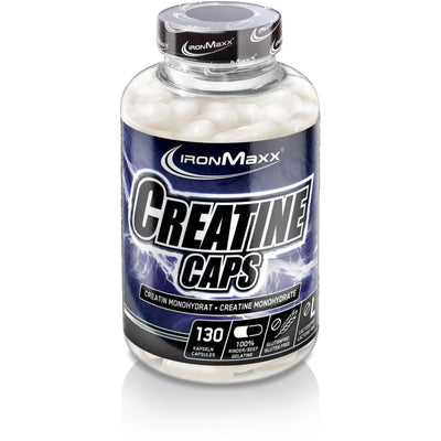 IronMaxx Creatine Caps, 130 Kapseln mit Kreatin erhöht die körperliche Leistung