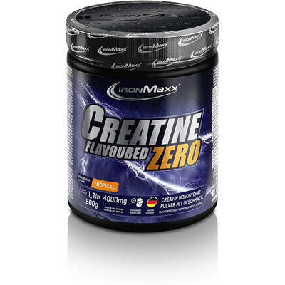 IronMaxx Creatine Flavoured Zero 500g mit 4500mg Kreatin Monohydrat, zuckerfrei