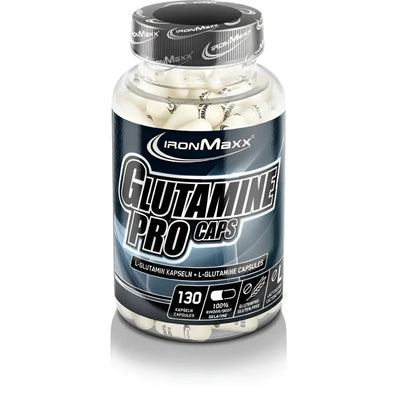IronMaxx Glutamin Pro Kapseln zur Förderung des Muskelerhalts mit bescheinigt l-glutamin