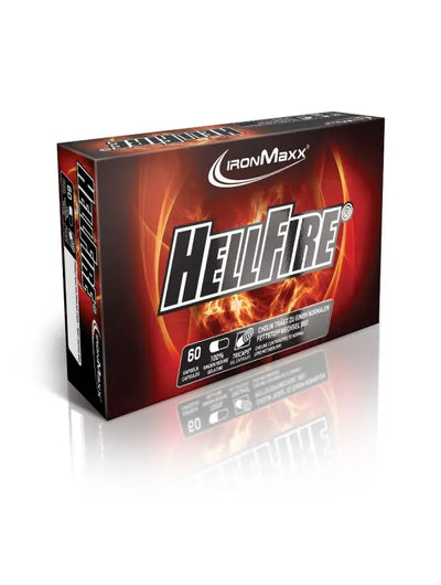 IronMaxx Hellfire Fatburner Box mit thermogeneticem Burn-Formel und Citrus Aurantium Extrakt