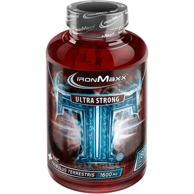 IronMaxx TT Strong Zertifizierter Tribulus Terrestris Extrakt, 15mg Zink Supplementflasche