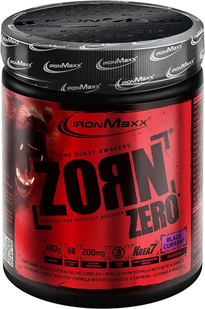 Ironmaxx Zorn 480g Pre-Workout mit Krea7 Formel und Muskelbrunformel
