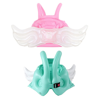 Inflatable toddler swim vest mit engelsflügel, doppeltem Airbag-Design, maximale Sicherheit