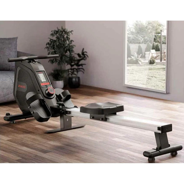 Indoor Rudermaschine mit LCD, Tablet-Halterung, klappbare Designer Rudermaschine und magnetischer 8-stufen Widerstandsregelung