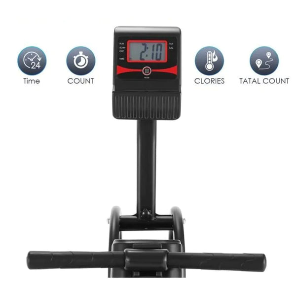 LCD-Display der klappbaren Rudermaschine mit magnetischer 8-stufiger Widerstandsregelung für das gesamte Körperschiff.