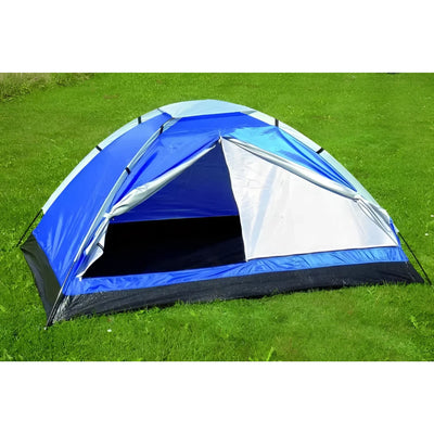 Blaue und silberne Kuppelzelt Abenteuer wetterfestes klassisches Zelt für Camping und Festivals