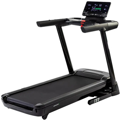 Laufband Deluxe mit digitalem Display, Bluetooth, USB und Reha Vorrichtung für effektives Ausdauertraining zuhause