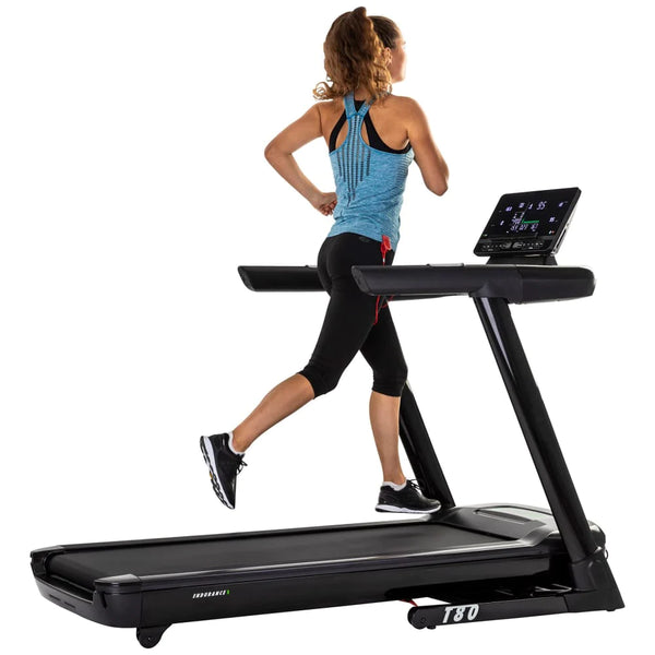 Laufband Deluxe mit digitalem Display und Reha Vorrichtung für effektives Ausdauertraining zuhause
