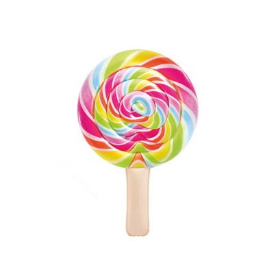 Bunter aufblasbarer Lollipop als Eyecatcher im Sommer auf der Luftmatratze bringt Farbe
