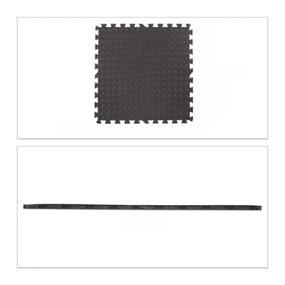 Interlocking schwarze EVA-Puzzlematte mit rutschfester Oberfläche als vielseitiger Bodenschutz