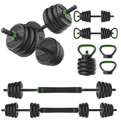 Hochflexibles Trainingssystem mit verstellbarem Hantel- und Kettlebell-Set mit Liegestütz-Kettlebell-Griffen