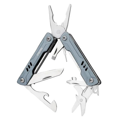 Professionell konzipiertes Multitool aus Edelstahl mit Zange, Messer und mehr für Outdoor